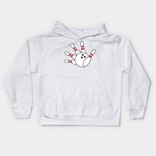 Hey Bowling! (Bowling hand) Kids Hoodie